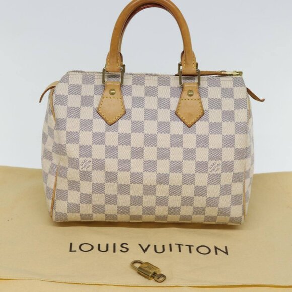 LOUIS VUITTON Damier Azur Speedy 25 Hand Bag - Picture 10 of 16